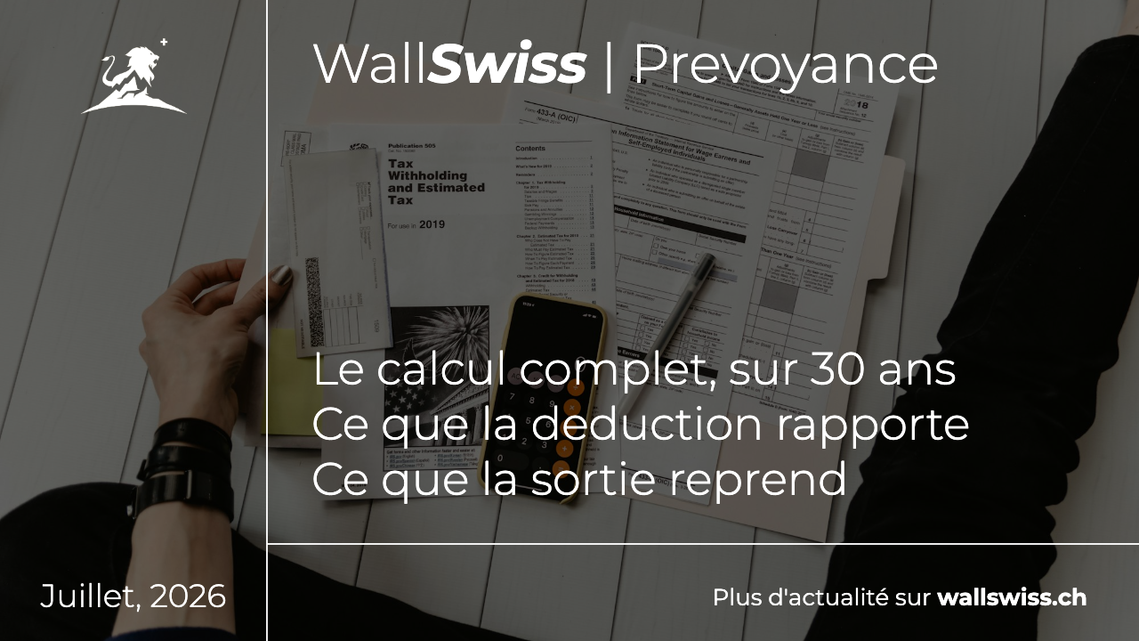 Simulation chiffree de l economie d impot generee par le pilier 3a sur trente ans