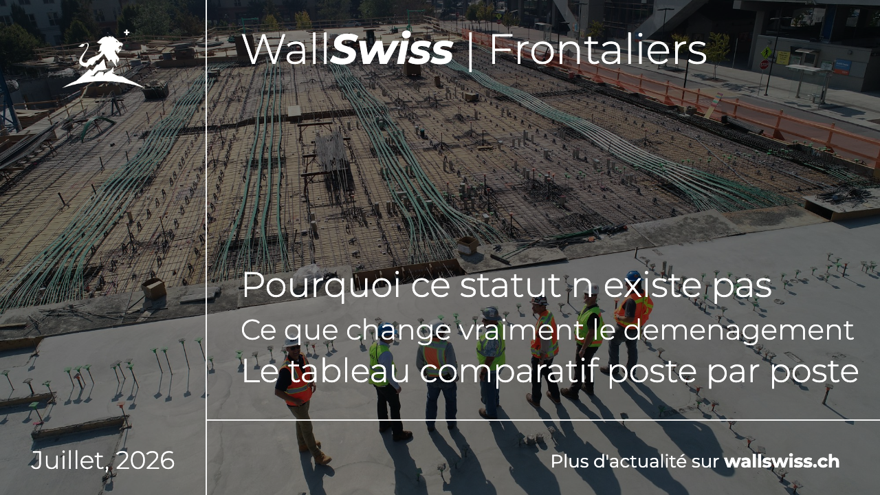Frontalier permis B ou permis G : ce que change le domicile en Suisse
