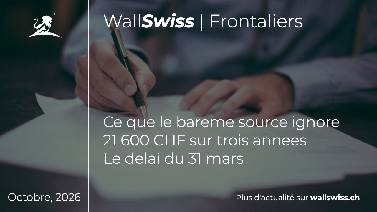 Simulation du gain d une rectification de l impot a la source pour un frontalier sur trois annees