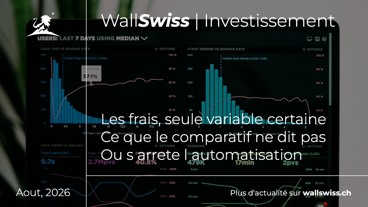 Comparatif des frais et des caracteristiques des principaux robo advisors suisses en 2026